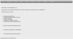 Desktop Screenshot of mentematematica.com
