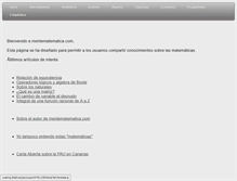 Tablet Screenshot of mentematematica.com